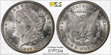 1889-O $1 MS65+