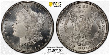 1878 8TF $1 MS66+