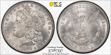 1878 7TF $1 Reverse of 1878 MS66+