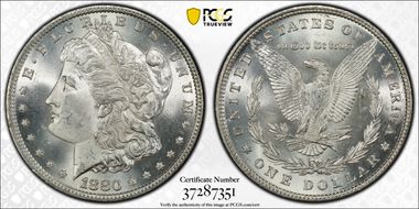1880 $1 VAM 10, 8/7 Bit MS65+
