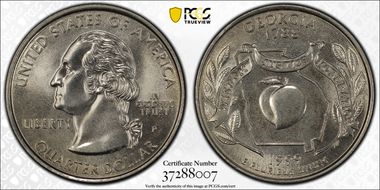 1999-P 25C Georgia MS68