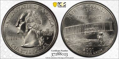 2001-P 25C North Carolina MS69