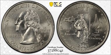 2003-P 25C Illinois MS68