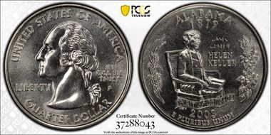 2003-P 25C Alabama MS68