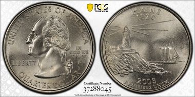 2003-P 25C Maine MS68