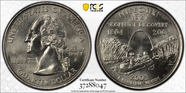 2003-P 25C Missouri MS68