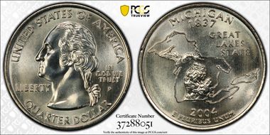 2004-P 25C Michigan MS68+