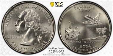 2004-P 25C Florida MS68+