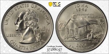 2004-P 25C Iowa MS68