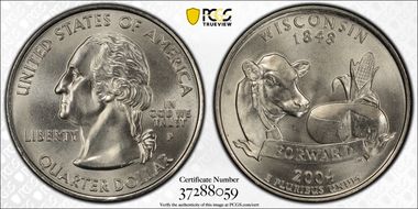 2004-P 25C Wisconsin MS68