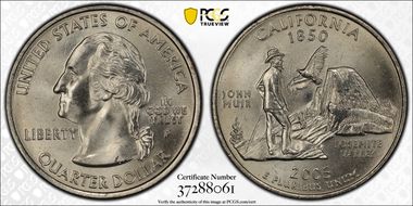 2005-P 25C California MS68