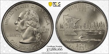 2005-P 25C Minnesota Satin Finish SP70