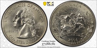 2006-P 25C Nevada MS67+