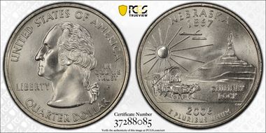 2006-P 25C Nebraska MS68