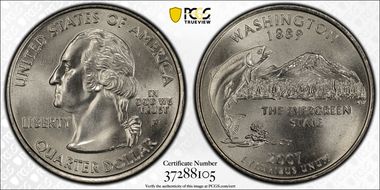 2007-P 25C Washington MS68
