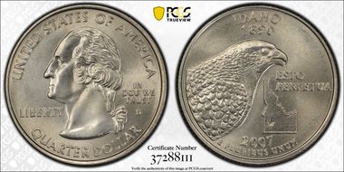 2007-D 25C Idaho MS68