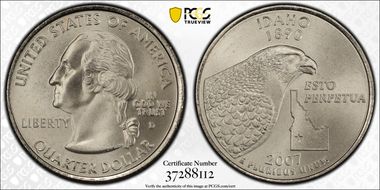 2007-D 25C Idaho Satin Finish SP69