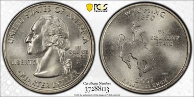 2007-P 25C Wyoming MS68