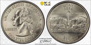 2007-P 25C Utah MS67+