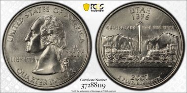 2007-D 25C Utah MS68
