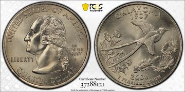 2008-P 25C Oklahoma MS68