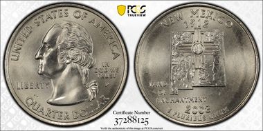 2008-P 25C New Mexico MS67+