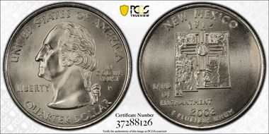 2008-P 25C New Mexico Satin Finish SP69