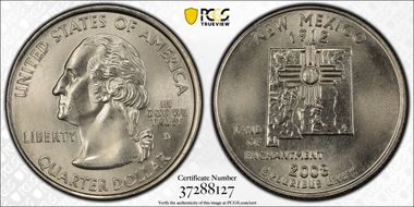 2008-D 25C New Mexico MS68