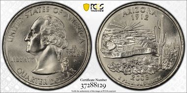 2008-P 25C Arizona MS68