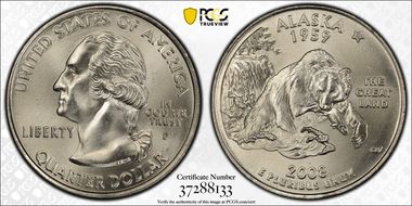 2008-P 25C Alaska MS67