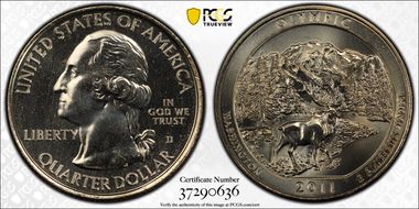 2011-D 25C Olympic NP MS67