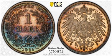 1915-G Mark J-17 PR65+ CAM