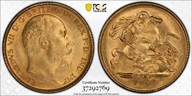 1903-S 1/2 Sov S-3977A MS62