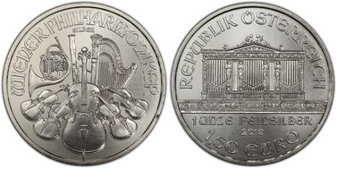 2019 € 1.50 Vienna Philharmonic MS69