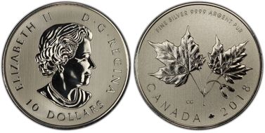 2018 $10 Maple Leaf SP69