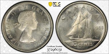1958 10C MS64