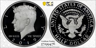 2019-S 50C Silver First Day of Issue PR70DCAM