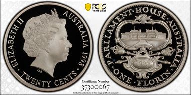 1998 20C 1927 Florin Ag PR69DCAM