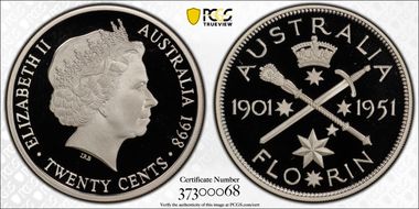 1998 20C 1951 Florin Silver PR69DCAM