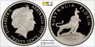 1998 20C 1954 Florin Silver PR69DCAM