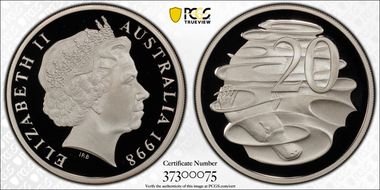 1998 20C Silver PR69DCAM