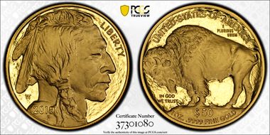 2019-W $50 American Buffalo .9999 Fine Gold First Strike PR70DCAM