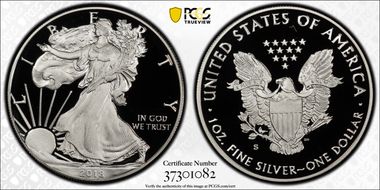 2018-S $1 Silver Eagle PR69DCAM