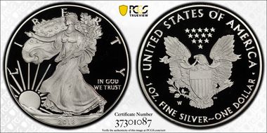 2018-W $1 Silver Eagle PR69DCAM