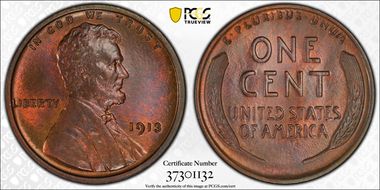 1913 1C MS64RB