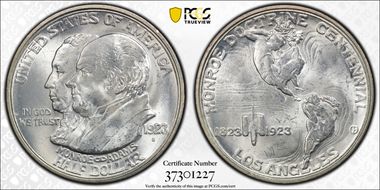 1923-S 50C Monroe MS65+