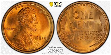 1918 1C MS67RD