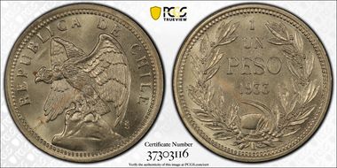1933-So Peso MS65