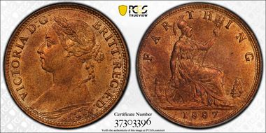 1887 1/4D S-3958 MS64RB