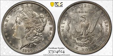 1890 $1 MS64